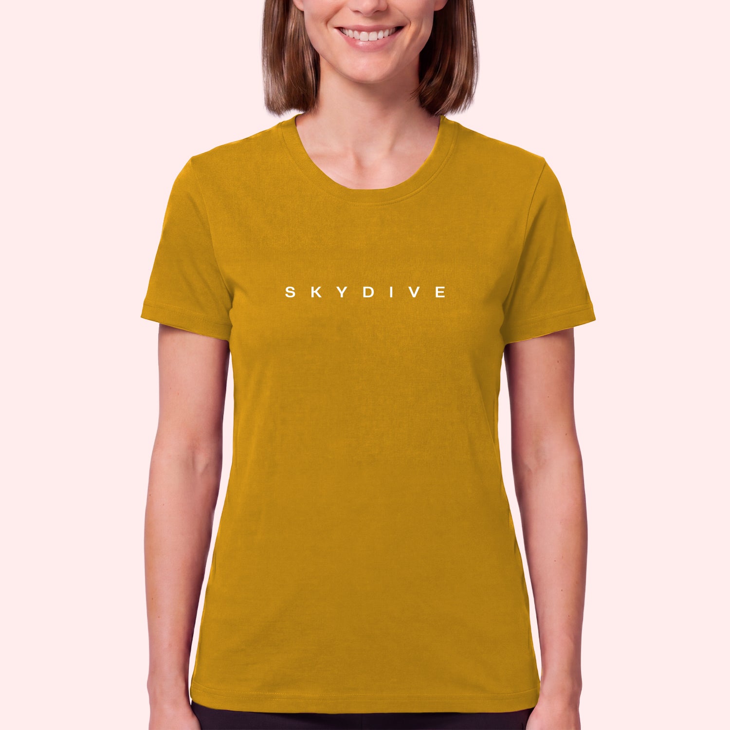 Minimal Skydiving Print T-Shirt for Skydivers