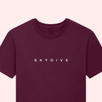 Minimal Skydiving Print T-Shirt for Skydivers
