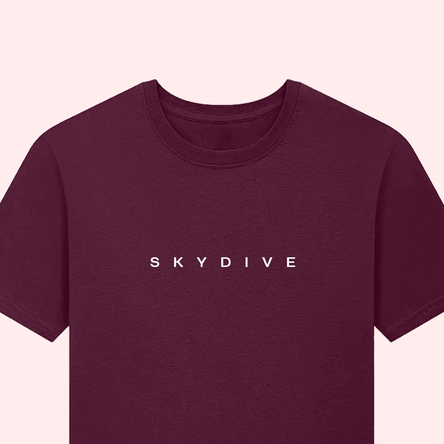 Minimal Skydiving Print T-Shirt for Skydivers