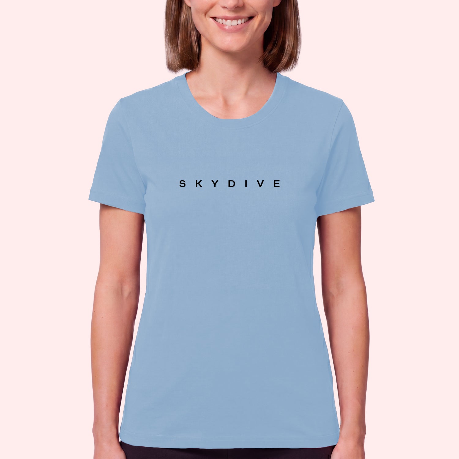 Minimal Skydiving Print T-Shirt for Skydivers