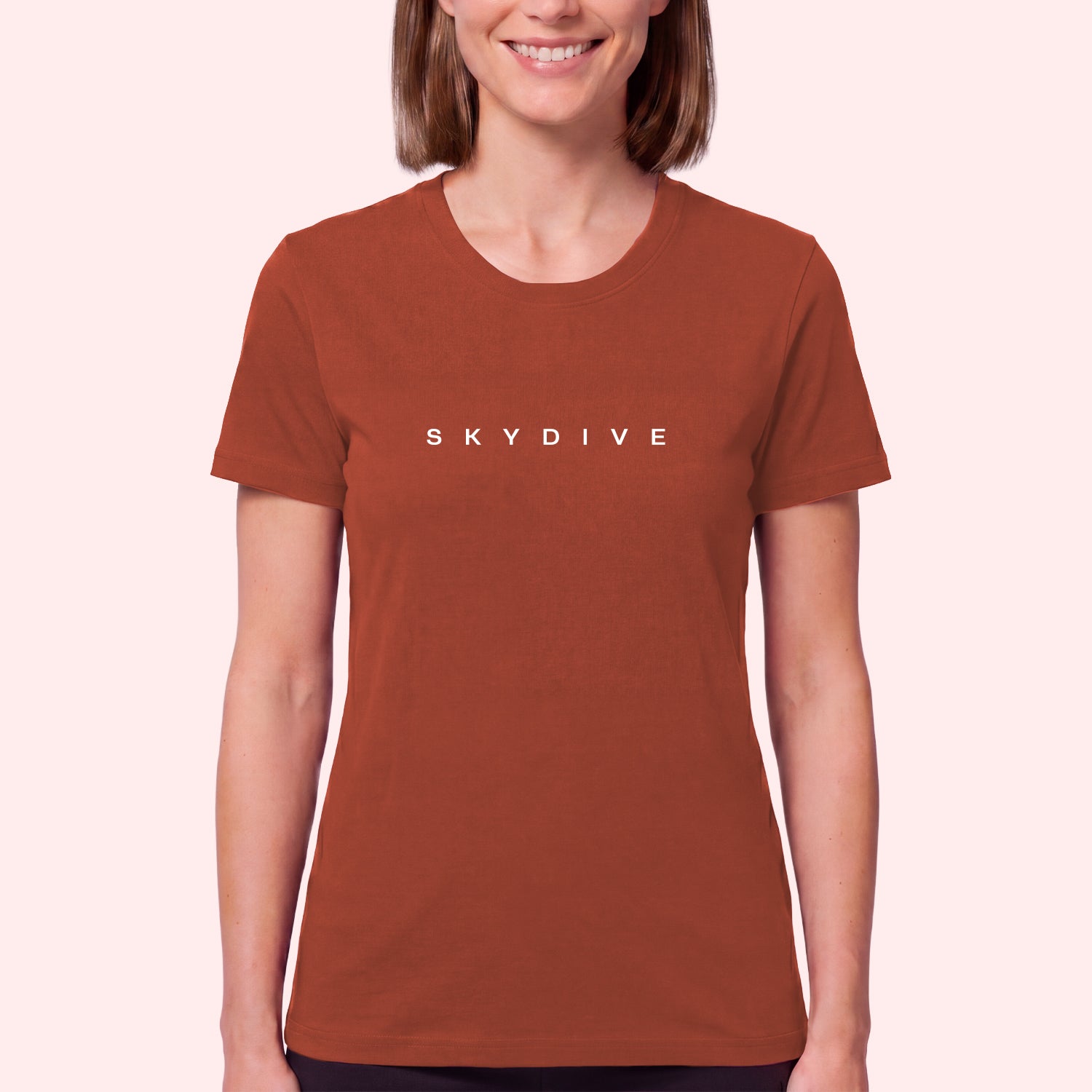 Minimal Skydiving Print T-Shirt for Skydivers