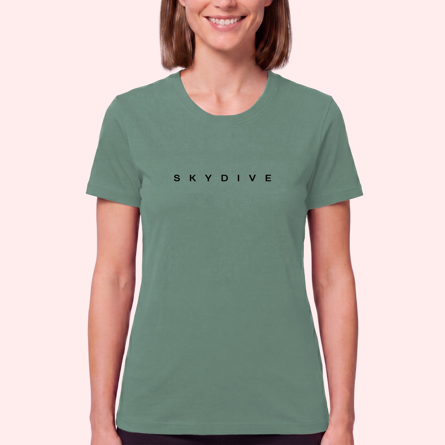 Minimal Skydiving Print T-Shirt for Skydivers