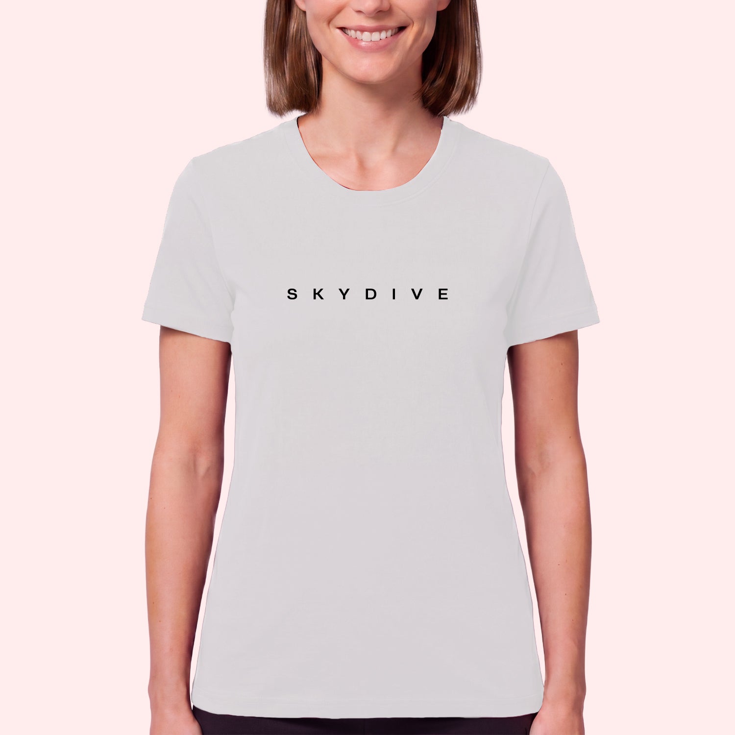 Minimal Skydiving Print T-Shirt for Skydivers