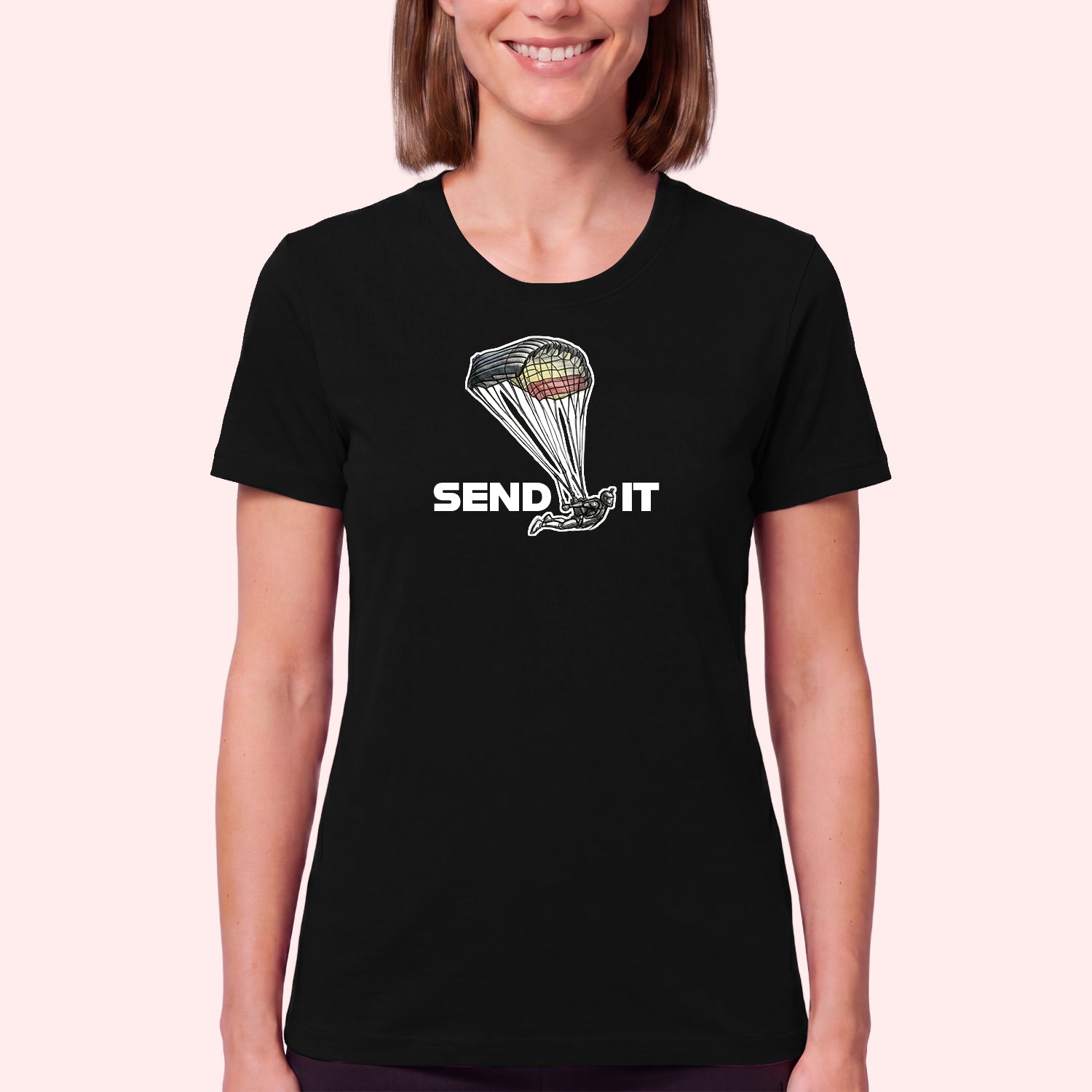 Skydiving Send It T-Shirt for Swoopers