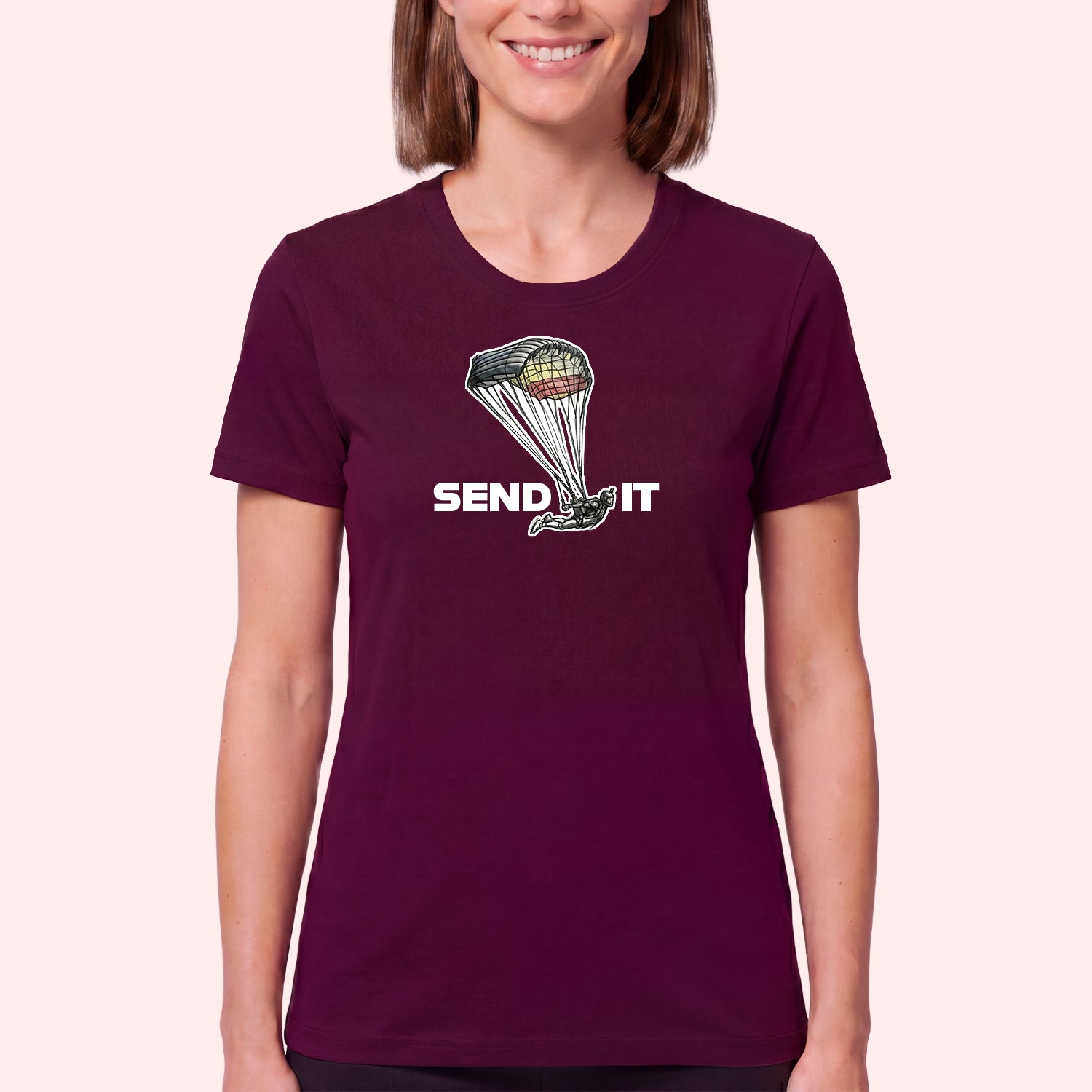 Skydiving Send It T-Shirt for Swoopers