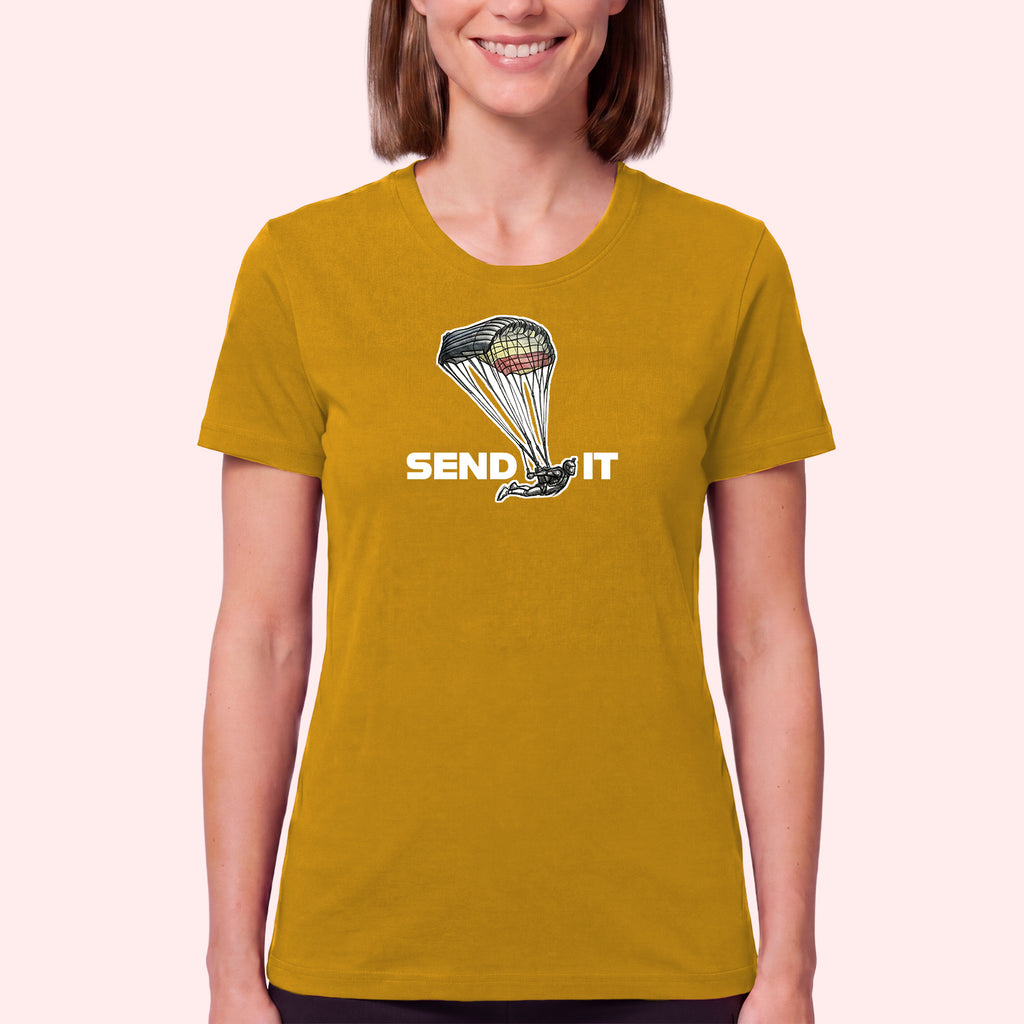 Skydiving Send It T-Shirt for Swoopers