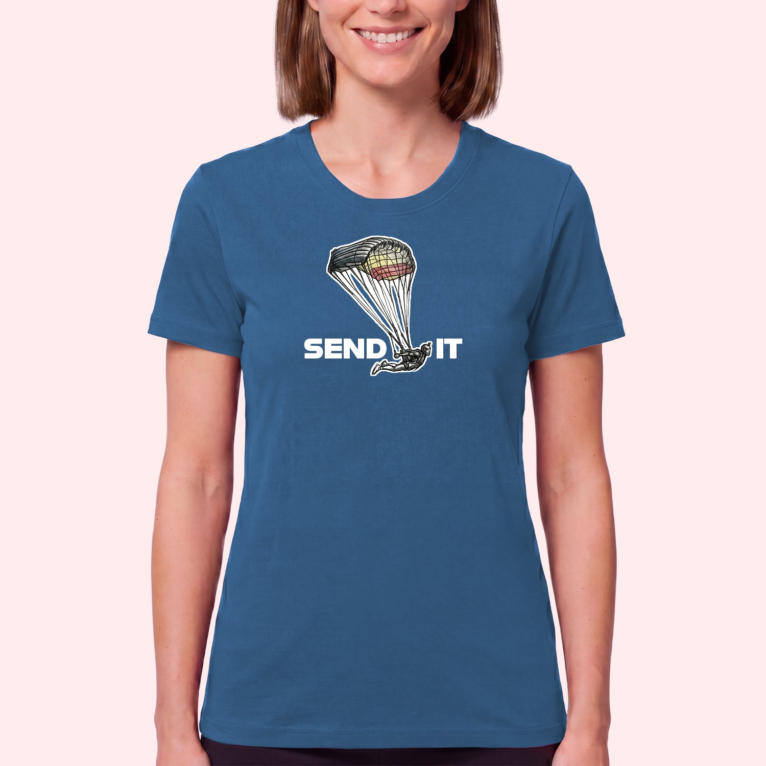 Skydiving Send It T-Shirt for Swoopers