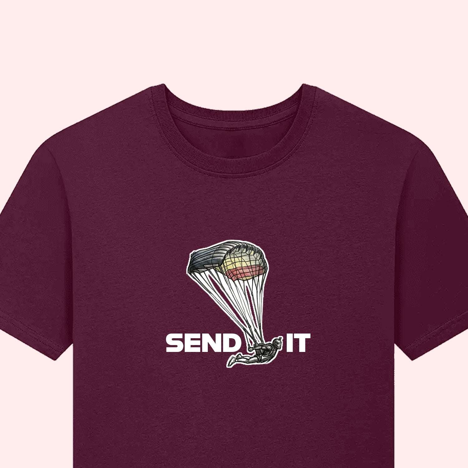 Skydiving Send It T-Shirt for Swoopers