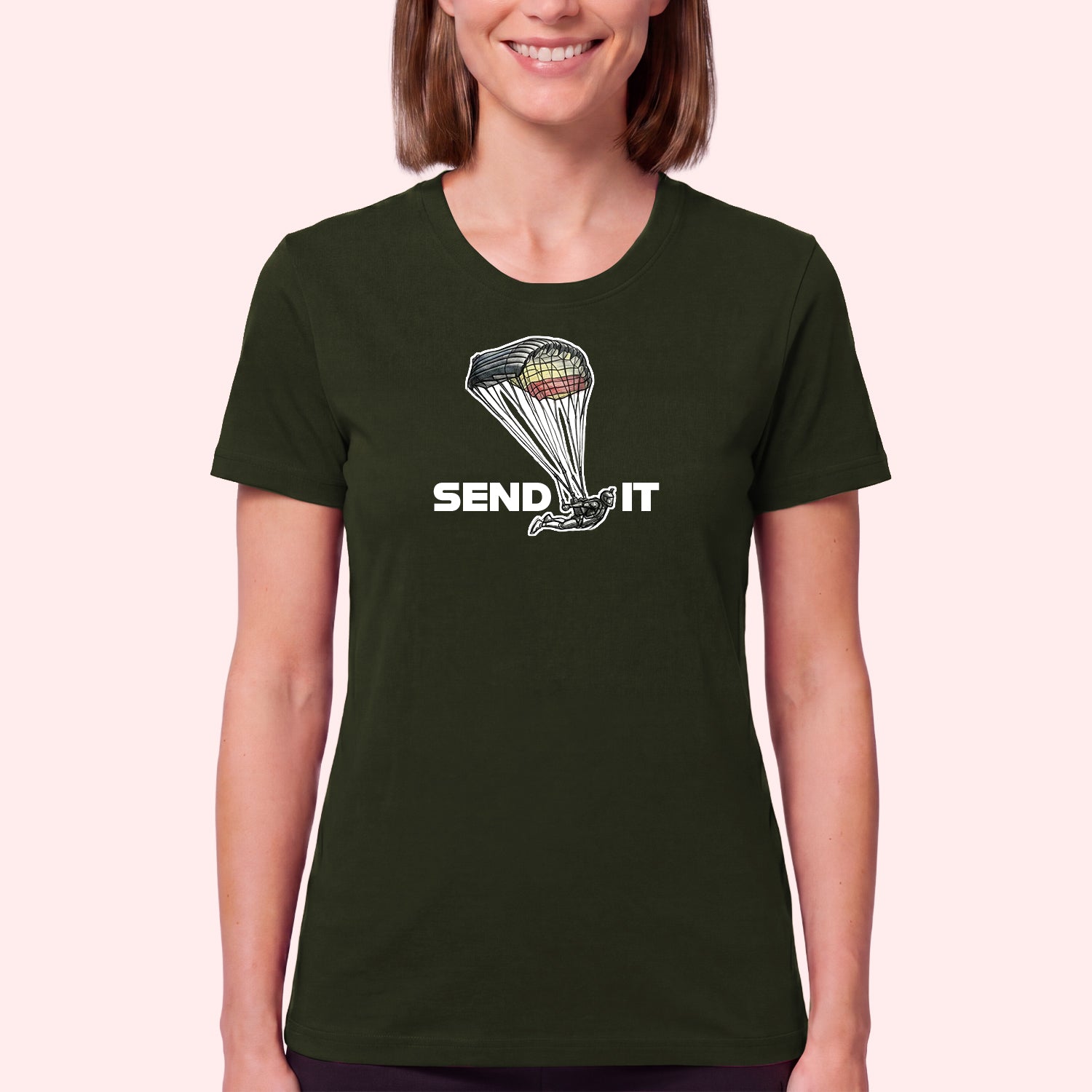 Skydiving Send It T-Shirt for Swoopers
