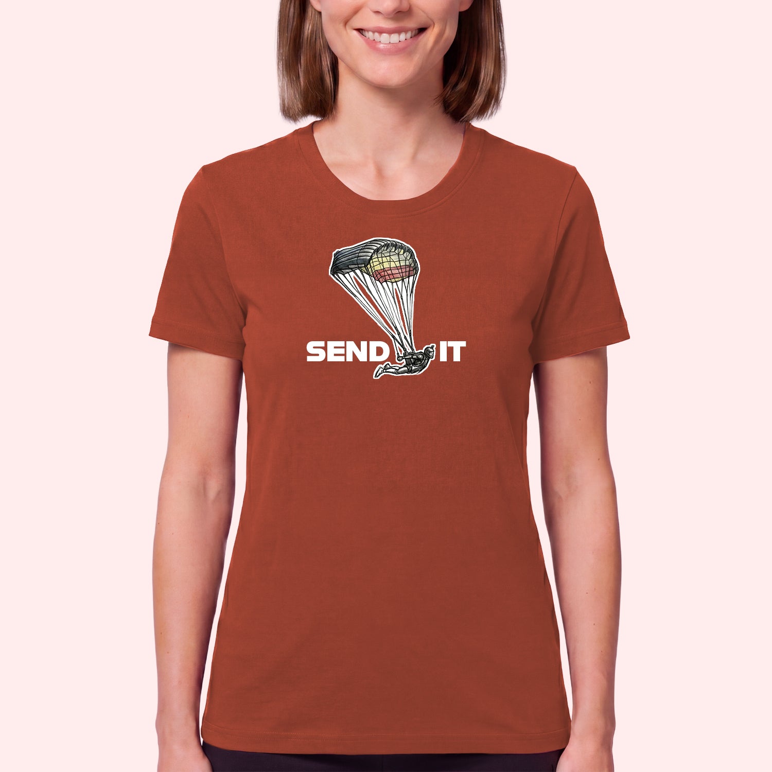 Skydiving Send It T-Shirt for Swoopers