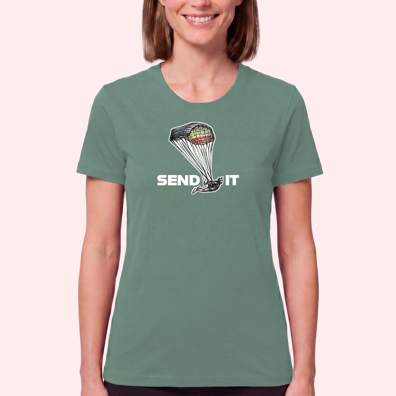 Skydiving Send It T-Shirt for Swoopers