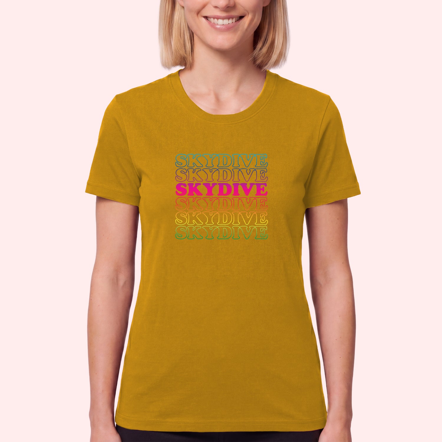 Retro Rainbow Skydiving T-Shirt