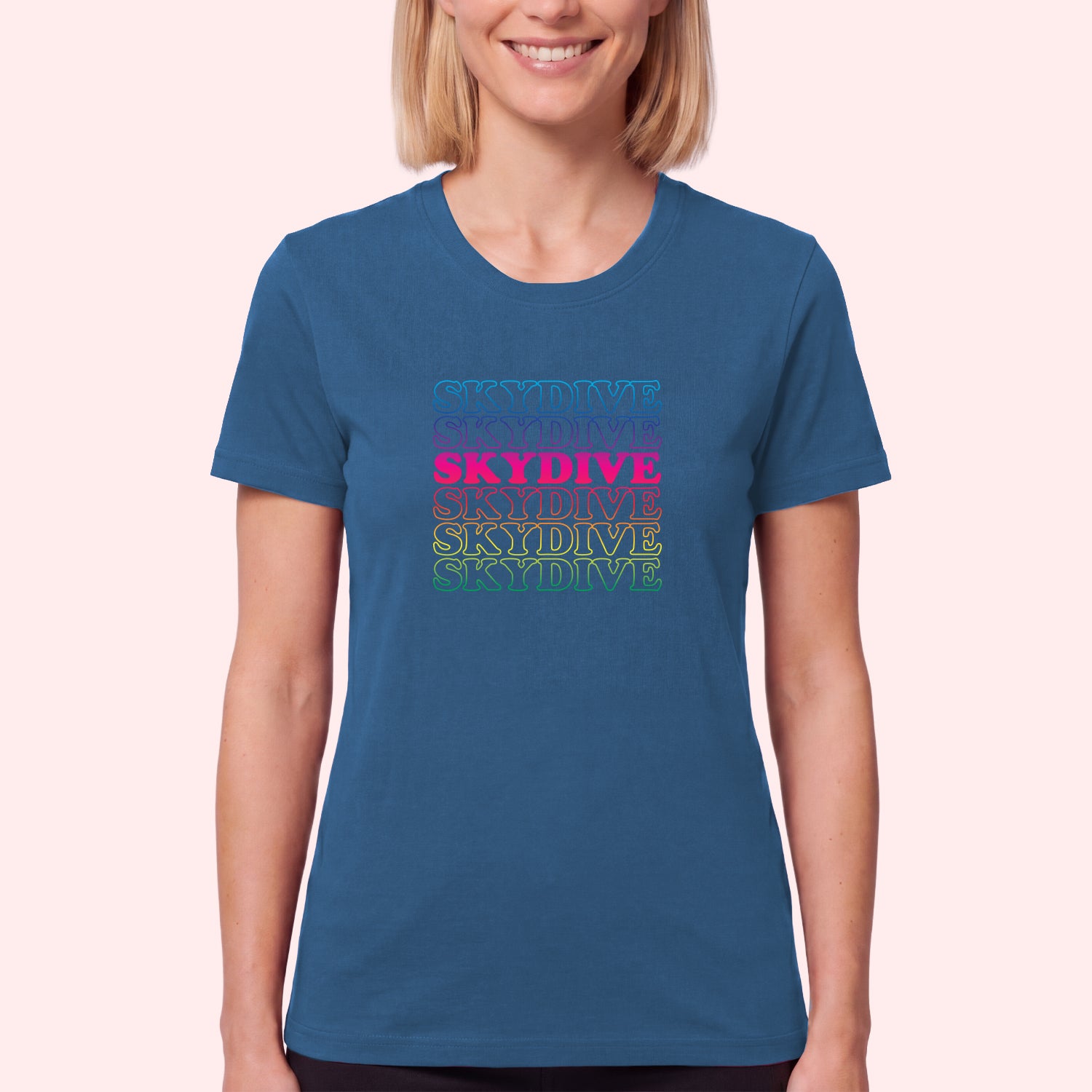 Retro Rainbow Skydiving T-Shirt
