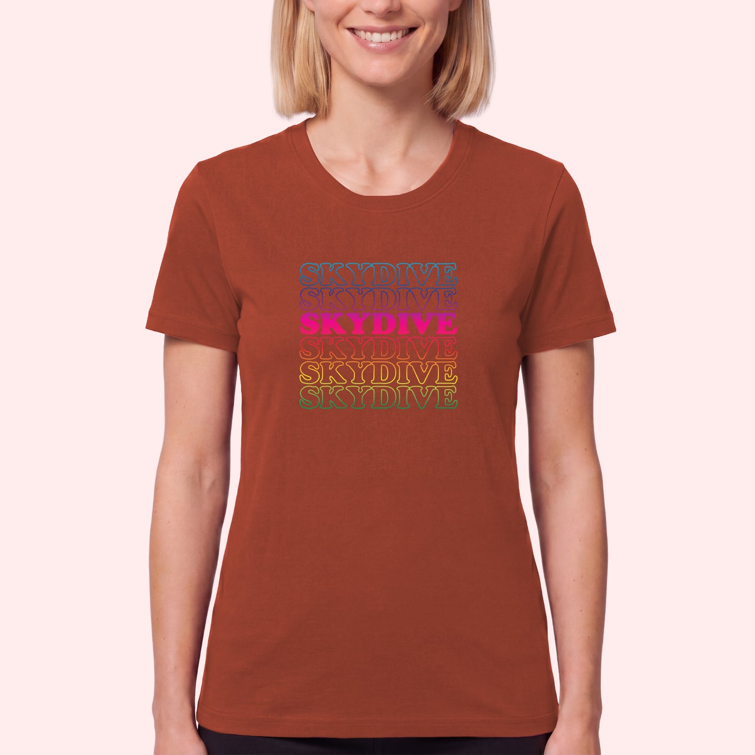 Retro Rainbow Skydiving T-Shirt