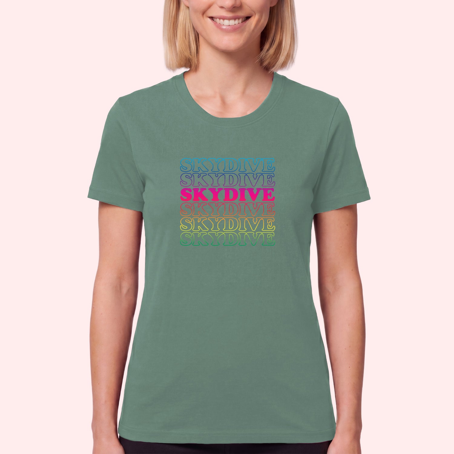 Retro Rainbow Skydiving T-Shirt