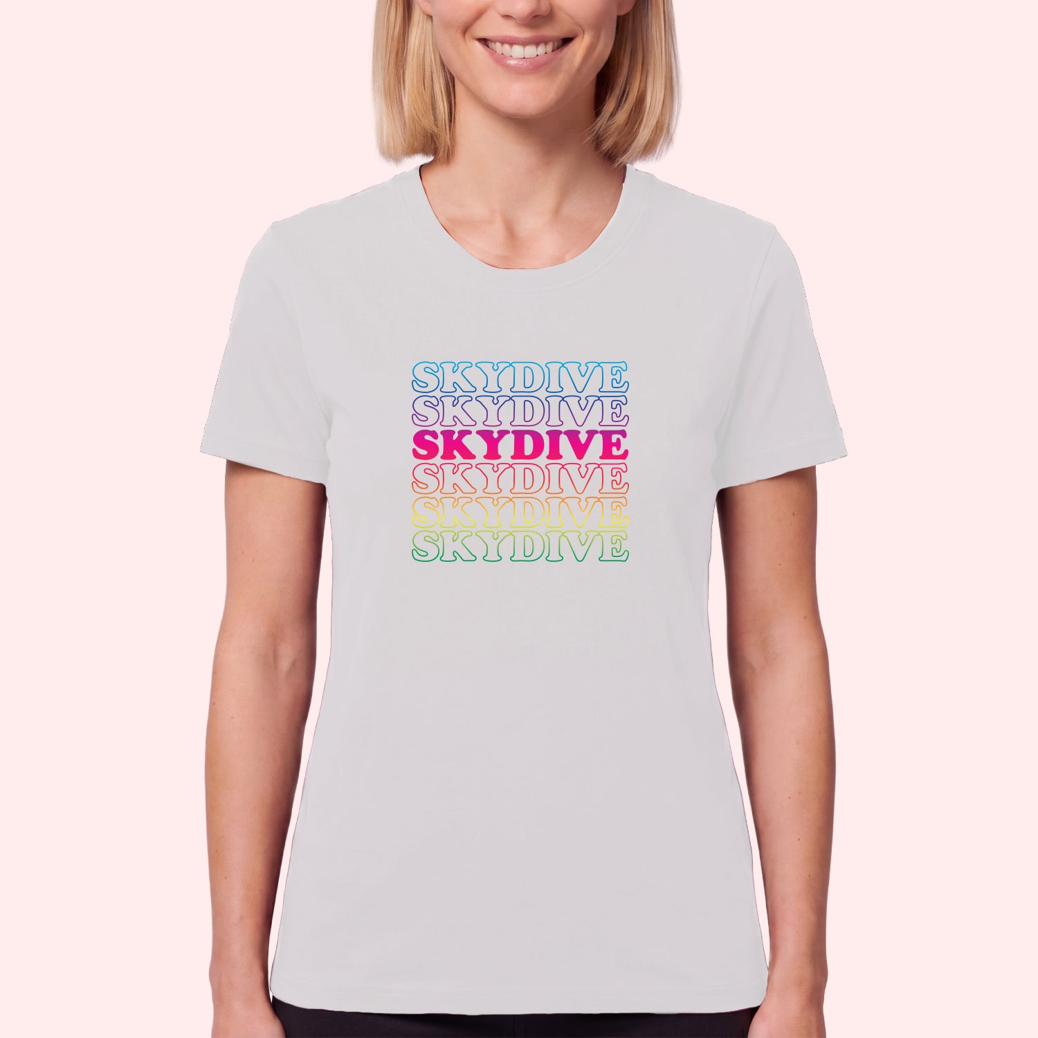 Retro Rainbow Skydiving T-Shirt
