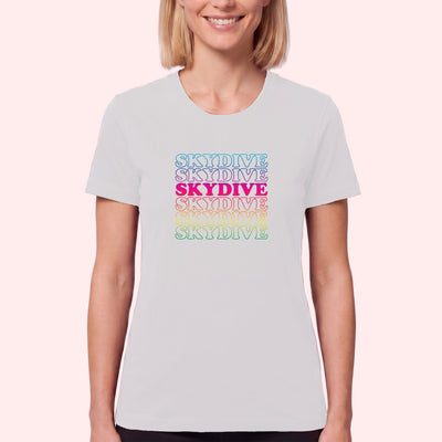 Retro Rainbow Skydiving T-Shirt
